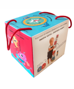 МОЯТА КУЛА „МОРСКИ ФАР“ КОМПЛЕКТ ОТ КАРТОНЕНА КНИГА И КУБЧЕТА ЗА ИГРА И УЧЕНЕ